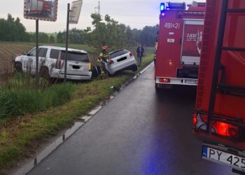 Wypadek na ul. Mahle w Krotoszynie. 20-latek wymusił pierwszeństwo