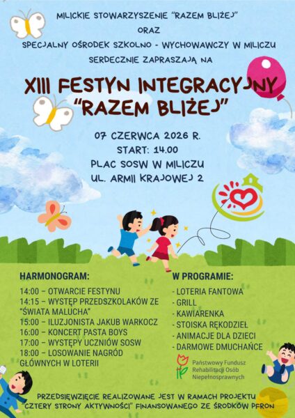 Rodzinny festyn „Razem Bliżej” wraca na plac SOSW w Miliczu