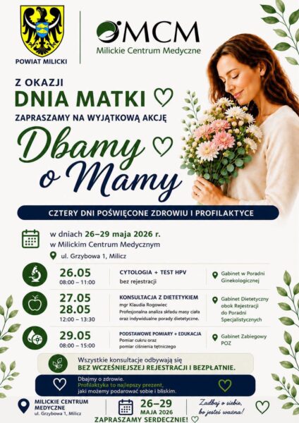 „Dbamy o Mamy” w Miliczu. Bezpłatne badania i konsultacje