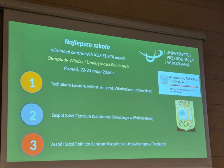 Technikum Leśne w Miliczu najlepsze w finale olimpiady
