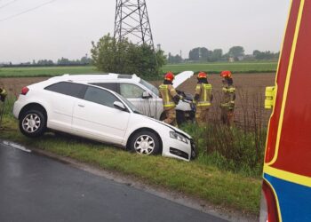Wypadek na ul. Mahle w Krotoszynie. 20-latek wymusił pierwszeństwo