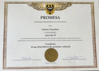 Gmina Cieszków z promesami na trzy zadania