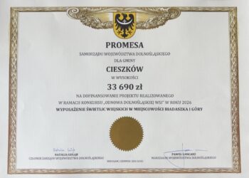 Gmina Cieszków z promesami na trzy zadania