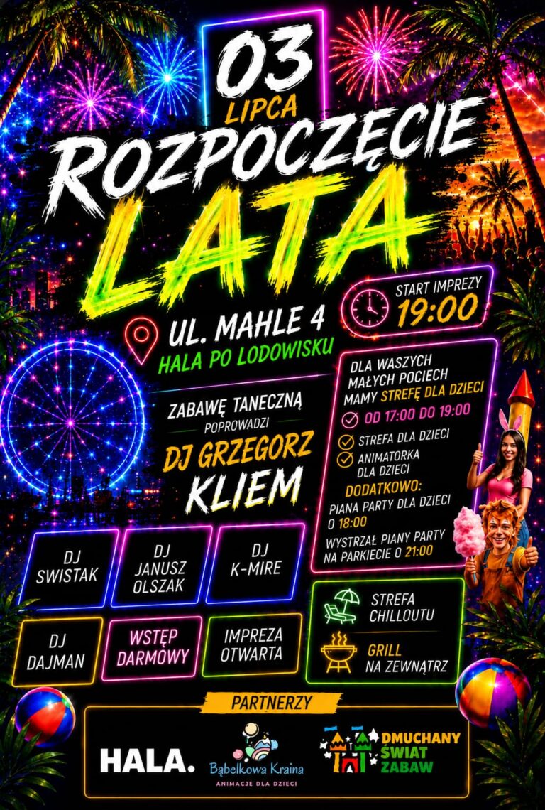 HALA. rozkręca lato w Krotoszynie. Koncert Farben Lehre, HALA. Fajrant i taneczna impreza pod znakiem DJ-ów