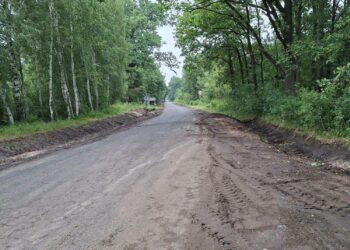 Remont drogi między Grabownicą a Kuźnicą Czeszycką