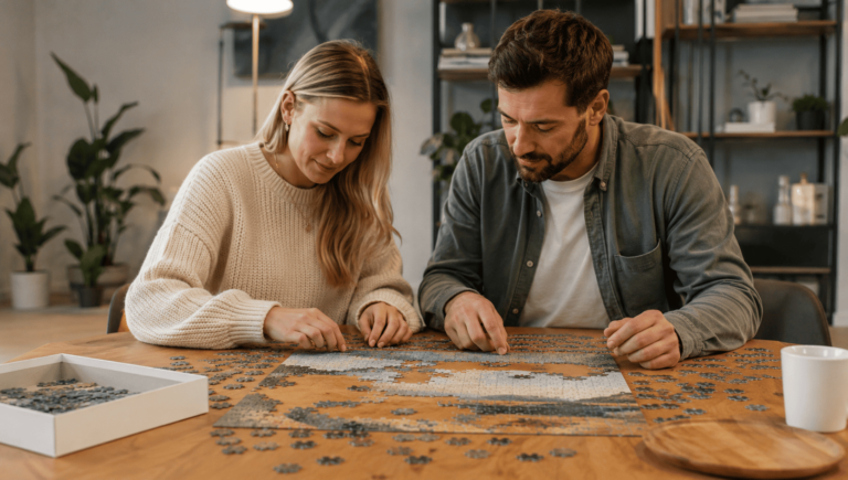 Od pierwszego elementu do gotowego obrazu – dlaczego puzzle łączą młodszych i starszych?