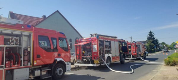 Tragiczny pożar w Koźminie Wielkopolskim. Jedna osoba nie żyje