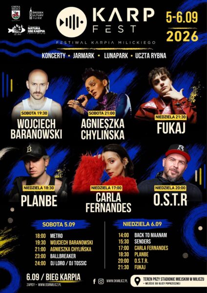 KarpFEST wraca do Milicza. Dwa dni koncertów, smaków i atrakcji