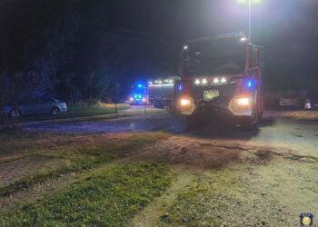 Pożar poddasza w Chachalni. Zapaliła się instalacja elektryczna