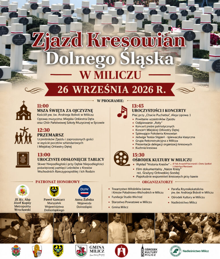 Kresowianie spotkają się w Miliczu. Zjazd już 26 września