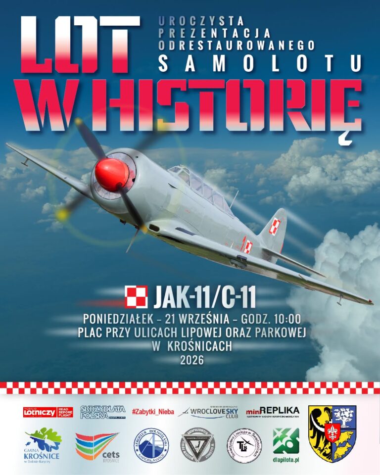 Odrestaurowany JAK-11/C-11 zostanie oficjalnie zaprezentowany w Krośnicach