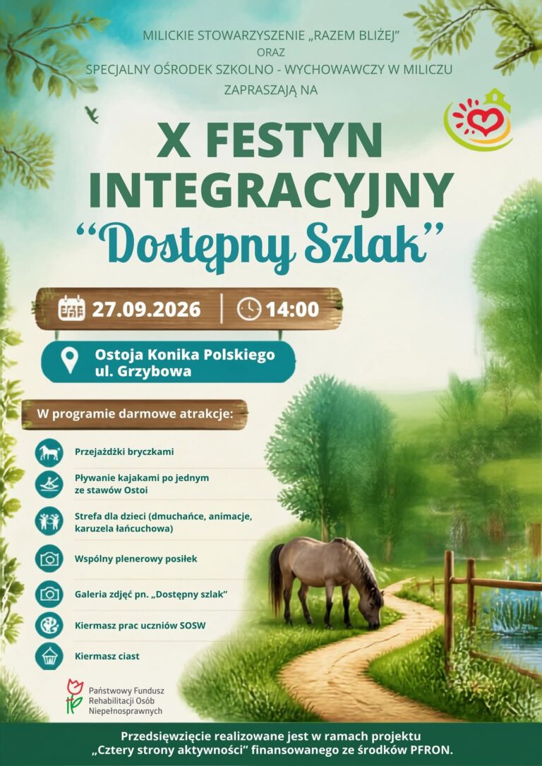 „Dostępny Szlak” po raz dziesiąty. Festyn w Ostoi Milicz