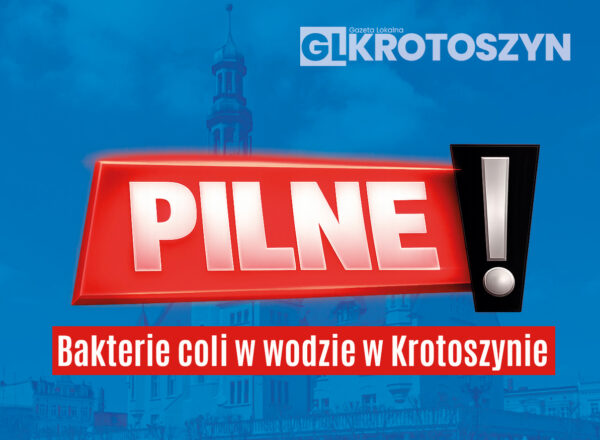 Bakterie coli w wodzie w Krotoszynie. Sanepid wydał komunikat