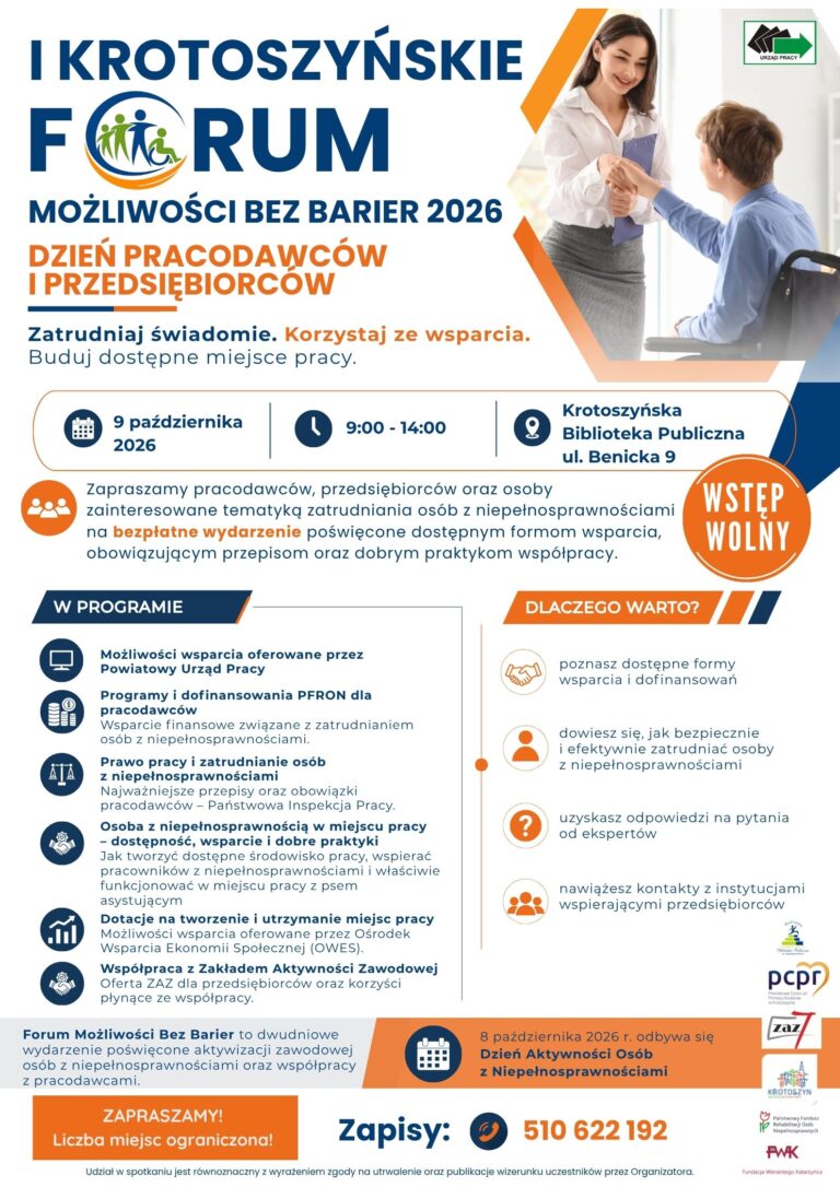 Pierwsze Krotoszyńskie Forum Możliwości Bez Barier