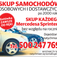 Skup aut osobowe dostawcze po 2000r każdy Sprinter i Kaczka PILNIE!!500247769