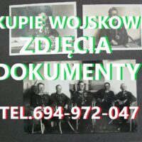 Kupię Wojskowe Stare Zdjęcia Dokumenty,Legitymację